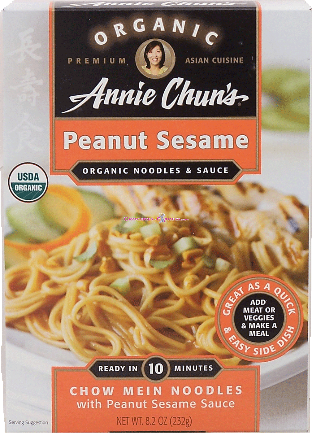 Annie Chun's&nbsp;&nbsp;peanut sesame organic noodles & sauce; chow mein noodles with peanut sesame sauce Full-Size Picture